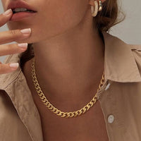 Classic - Collier Chaîne Curb Doré