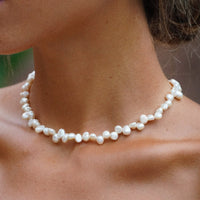 Collier ras-de-cou Perles de Mer