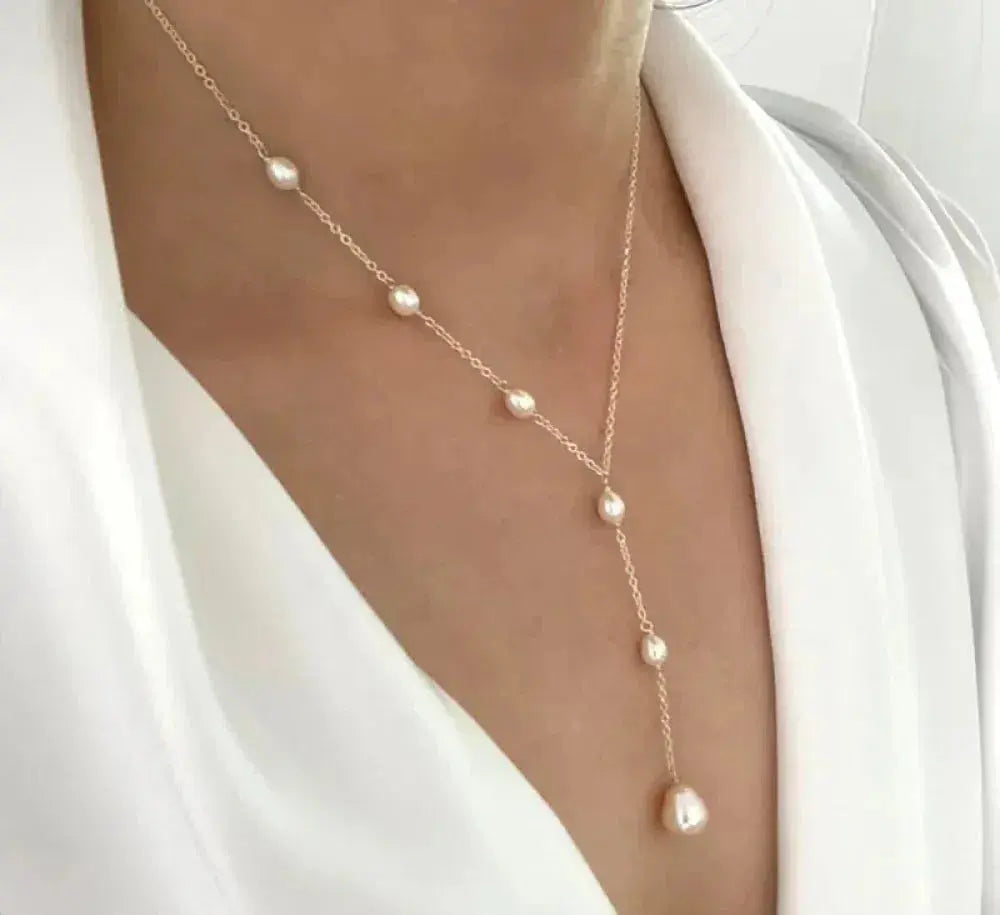 Remedios - Collier Vintage Élégant Pendentif et Perles